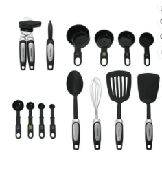 Farberware Professional 14-Piece Kitchen Tool and Gadget Kitchen Utensil Set in Black