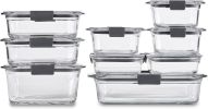 Food Storage Containers, Assorted Sizes, Set of 9, BPA-Free, Leak-Proof, Clear