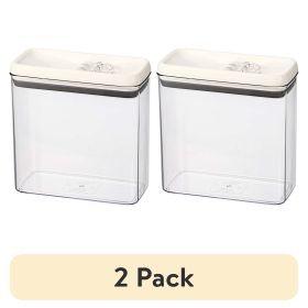 (2 pack)Canister - 11.1 Cup Flip-Tite® Rectangular Food Storage Container, A Practical Choice for Pantry Organization and Food Storage