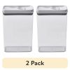 (2 pack)Canister - 17.3 Cup Flip-Tite® Rectangular Food Storage Container, Well Suited to Pantry Organization and Food Storage