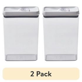 (2 pack)Canister - 17.3 Cup Flip-Tite® Rectangular Food Storage Container, Well Suited to Pantry Organization and Food Storage