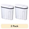 (2 pack)19-Cup Airtight Cereal Container, BPA-Free Food Storage with Easy-Grip Handle and One-Handed Lid for Pantry & Kitchen Organization