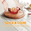 1Pcs 4.72 Inch 12-Blade Apple Slicer, Heavy Duty Stainless Steel Fruit Corer, Suitable for Multiple Fruits & Vegetables