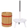 3.17 Gallon/12L Fruit Wine Cider Press - Solid Wood Basket Vintage traditional juicer