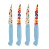 Brilliant Blooms 4-Piece Stainless Steel Steak Knife Set