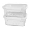 4Cup Rectangle Glass Food Storage Container with Tritan Lid. Set of 2, 4 Pieces, Designed to Help with Pantry Storage and Everyday Organization