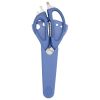 8-in-1 Stainless Steel Serrated Chef Kitchen Shears, Blue
