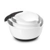 3-Piece Mixing Bowl Set with Easy-Grip Handles, Non-Skid Bottoms Nesting