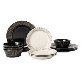 Maison 12-Piece Ceramic Dinnerware Set