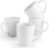 White Coffee Mugs Set of 4, 16 Ounce Mug with Handles, Ceramic Coffee Cups, Porcelain Mugs Sets, Large Coffee Mugs for Coffee, Tea, Hot Cocoa, Milk