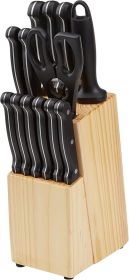 14-Piece High Carbon Stainless Steel Kitchen Knife Set