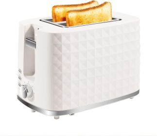 Toaster 2 Slices, Toasters Wide Slot, Bread Toaster with Cancel, Bagel, Defrost Function, Bagel Toasters with Removable Tray & 6 Temperature Settings