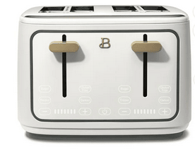 Beautiful 4-Slice Toaster with Touch-Activated Display, White Icing by Drew Barrymore
