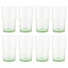 Better Homes & Gardens Clear Green Glass, Glassware, 8 Pack, 15 oz