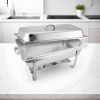 SOGA 9L Stainless Steel Chafing Food Warmer Catering Dish Full Size