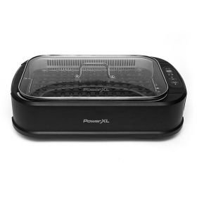 PowerXL Smokeless Grill Family Size- with Tempered Glass Lid with Interchangeable Grill and Griddle Plate and Turbo Speed Smoke Extractor Technology 2