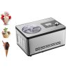 Automatic Ice Cream Maker with Built-in Compressor, 2 Quart No Pre-freezing Fruit Yogurt Machine, Stainless Steel Electric Sorbet Maker