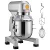 Commercial Food Mixer, 28.5L Commercial Stand Mixer with 3 Adjustable Speeds, 1100W Dough Mixer with Stainless Steel Bowl and 3 Mixing Attachments