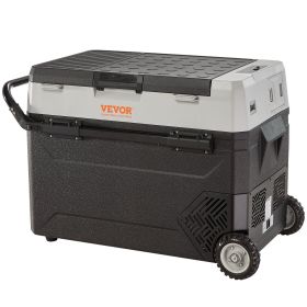 VEVOR Car Refrigerator, 12 Volt Car Refrigerator Fridge, 40QT/38L Dual Zone Portable Freezer, -4°F-50°F Adjustable Range