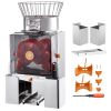 Commercial Orange Juicer Machine, 120W Automatic Feeding Juice Extractor, Stainless Steel Juice Extractor for 25 Oranges Per Minute