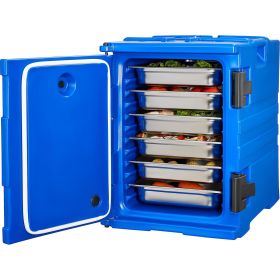 Insulated Food Pan Carrier, 95 Qt Hot Box for Catering, Food Box Carrier with Double Buckles, Front Loading Food Warmer with Handles