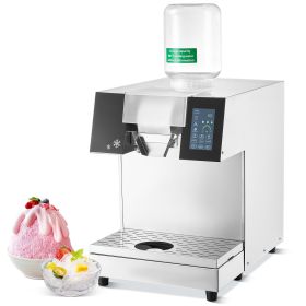 Commercial Snowflake Ice Machine, 397LBS/24H Snowflake Ice Maker, Stainless Steel Ice Shaver Machine, Electric Snow Cone Maker