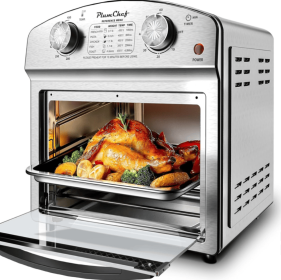W1002P292361  12.5 Quart 7-in-1 Convection Toaster Oven, 1500W, Stainless Steel, with 5 Pre-Set Menus – Roast, Bake, Slope, Grill, Broil, Toast