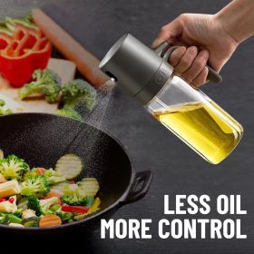Oil Sprayer Kitchen Gadget for Cooking High Borosilicate Glass Oil Sprayer Mister, 250ml Olive Oil Spray Bottle for AirFryer, Salad, BBQ
