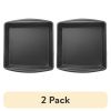 (2 pack) Nonstick 9" x 9" x 2" Square Cake Pan, Brownie Pan, Gray