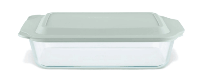 Pyrex Deep 9" x 13" Bakeware Dish with Sage Lid