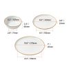 Dinnerware Set, Service for 4 (12 PCS), Round Plates and Bowls Sets, Scratch Resistant Ceramic Dinner Ware