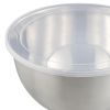 6-Piece Brushed Stainless Steel Mixing and Storage Bowl Set with Lids
