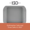 Nonstick Bakeware Cookie Pan and Cake Pan Set, 4-Piece, Gray