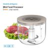 [Pick-Up Only] Electric Food Chopper, 600ml Cordless Meat Grinder & Vegetable Processor â€“ 100W Powerful Motor, Dual 1500mAh Batteries