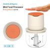 [Pick-Up Only] Electric Food Chopper, 600ml Cordless Meat Grinder & Vegetable Processor â€“ 100W Powerful Motor, Dual 1500mAh Batteries