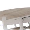 Foldable With Wooden Handle Semicircle Dining Cart With Round Stools White Replacement code: 37144410