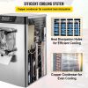 VEVOR Commercial Ice Cream Machine 1400W 20/5.3 Gph Hard Serve Ice Cream Maker with LED Display Screen Auto Shut-Off Timer One Flavors Perfect for Res