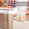 Set of 4, Airtight Food Storage Containers, 135.2 fl oz, Black
