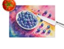 NEW Colorful Blueberries Glass Cutting Board Decorative Tempered Glass Kitchen Cutting and Serving Board Large Size Chopping Board
