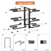 Pots and Pans Organizer, Adjustable 6-Tier Pots Organizer Rack for Cookware, Heavy Duty Pots Rack for Kitchen Storage
