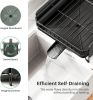 Large Dish Drying Rack - Expandable (19.3" to 29.4") Dish Rack for Kitchen Counter, Stainless Steel Dish Drainer with Utensil Holder