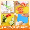 17 Pcs Kids Cooking Sets Real, Montessori Toddler Kitchen Tools, Kids Safe Knives for Ages 2-8