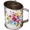 3-Cup Stainless Steel Crank Flour Sifter and Pastry Cutter, Floral