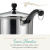 Classic Series 2 Quart Stainless Steel Sauce Pan with Lid, Induction Compatible, Metal Utensil and Dishwasher Safe, Stainless Steel