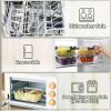 74.7oz(9.2 cup), 40.9oz(5 cup) 19.3oz(2.4 cup) Extra Large Glass Food Storage Containers Set with Lids
