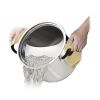 8-Quart Gourmet Stainless-Steel Covered Stock Pot with Lock and Drain