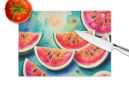 NEW Colorful Watermelons Glass Cutting Board Decorative Tempered Glass Kitchen Cutting and Serving Board Large Size Chopping Board