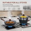17 Pcs Non-Stick Pots and Pans, Non-toxic Kitchen Cooking Set with Stay-Cool Handles, Black