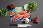 NEW Colorful Watermelons Glass Cutting Board Decorative Tempered Glass Kitchen Cutting and Serving Board Large Size Chopping Board