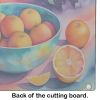 NEW Colorful Oranges Glass Cutting Board Decorative Tempered Glass Kitchen Cutting and Serving Board Large Size Chopping Board